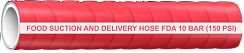 Напорно-всасывающий шланг для спирта 96% FOOD SUCTION AND DELIVERY HOSE (MF-010...-AL)